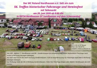 Event: 56. Treffen historischer Fahrzeuge und Vereinsfest mit Teilemarkt